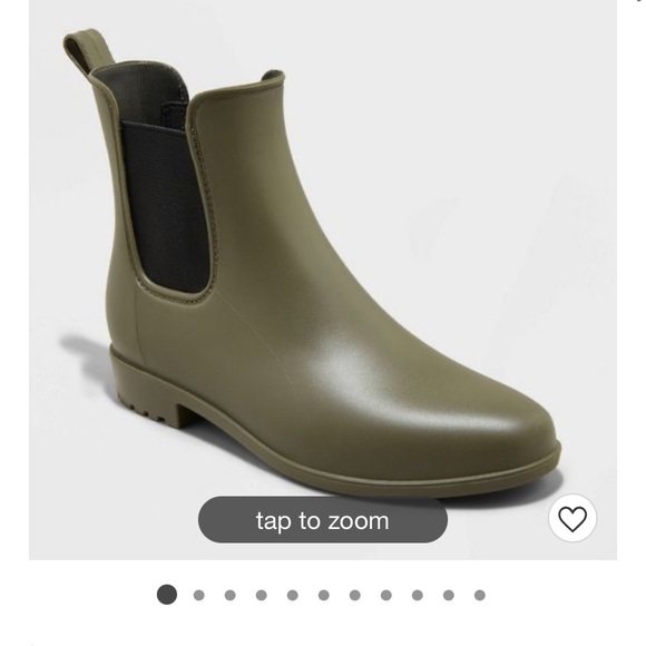 Green Chelsea Rain boots - Picture 2 of 3